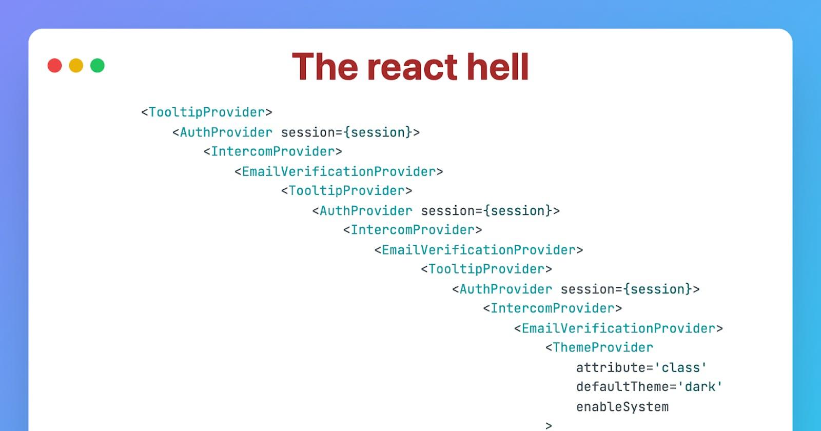 Cover Image for The React Hell